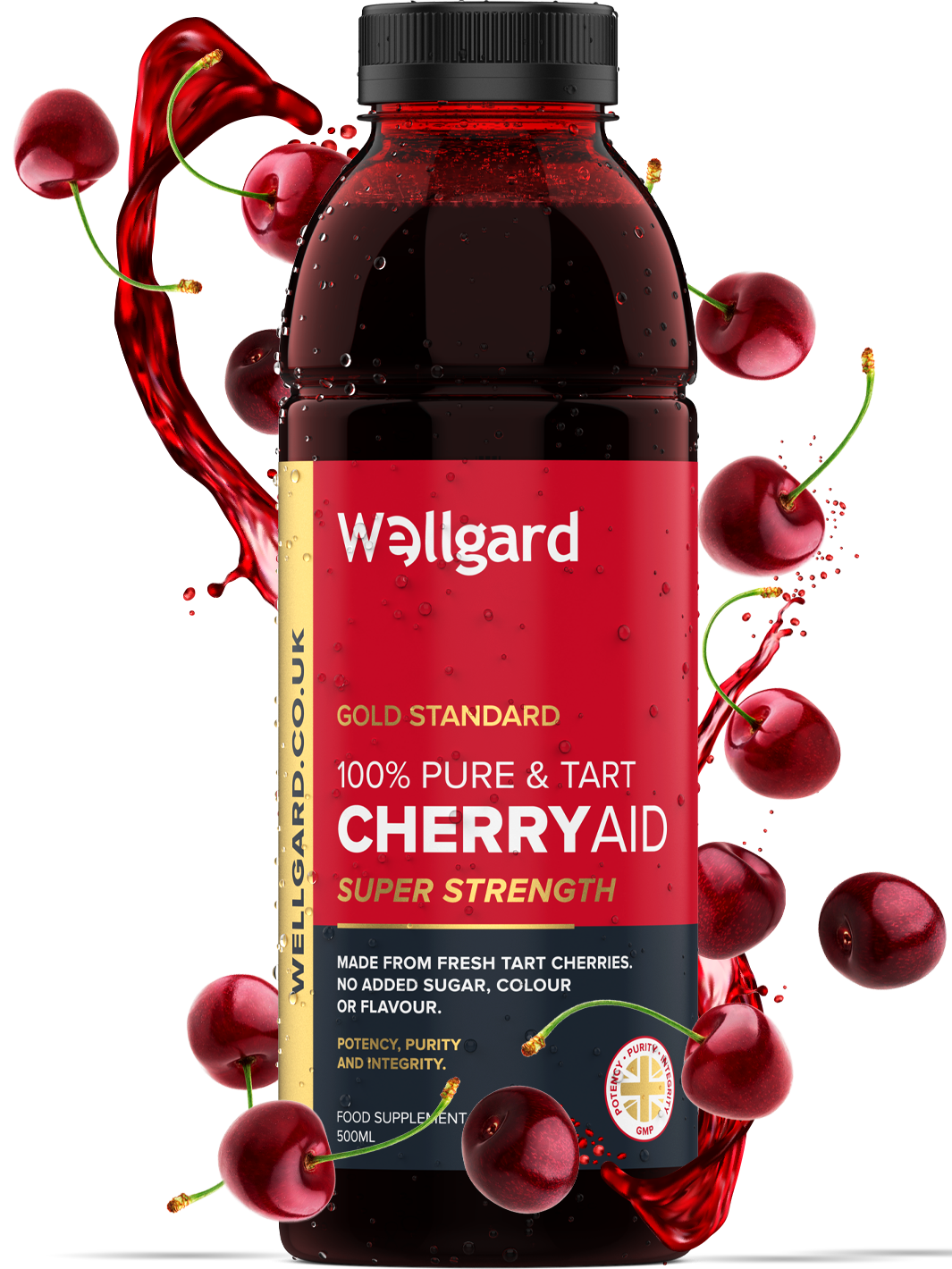 CherryAid 100% Pure Tart Cherry Concentrate 500ml Wellgard