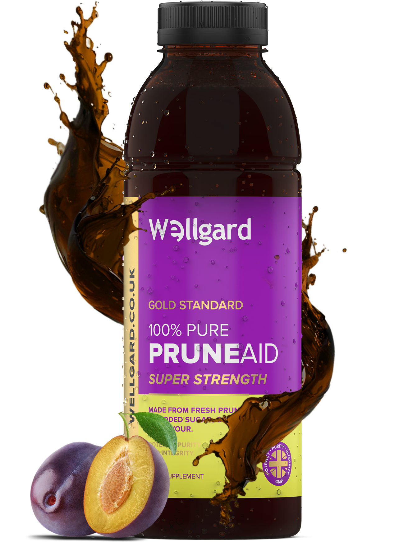 PruneAid, 100% Pure Prune Juice 500ml Wellgard