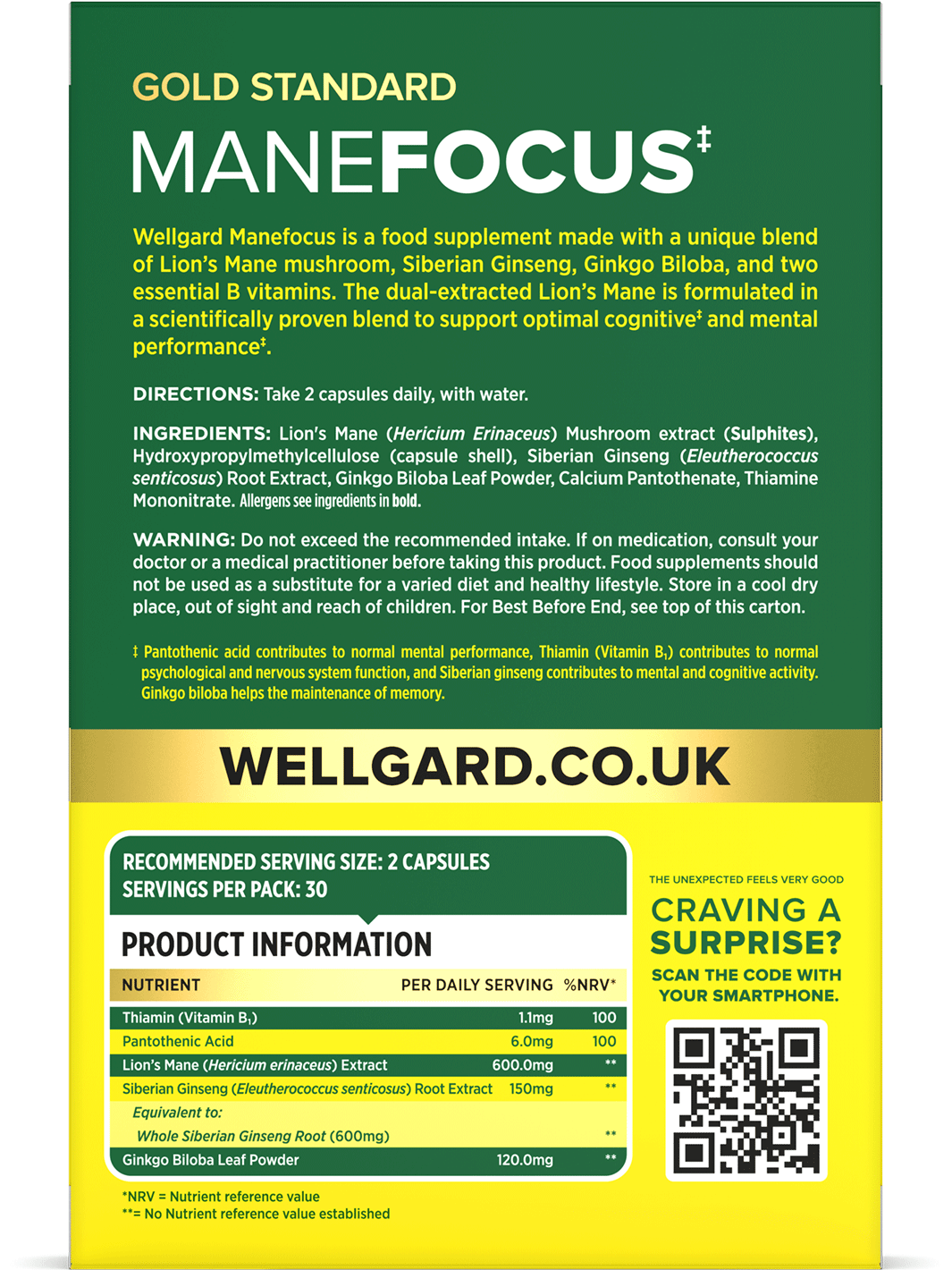 Manefocus for Brain, Memory & Focus