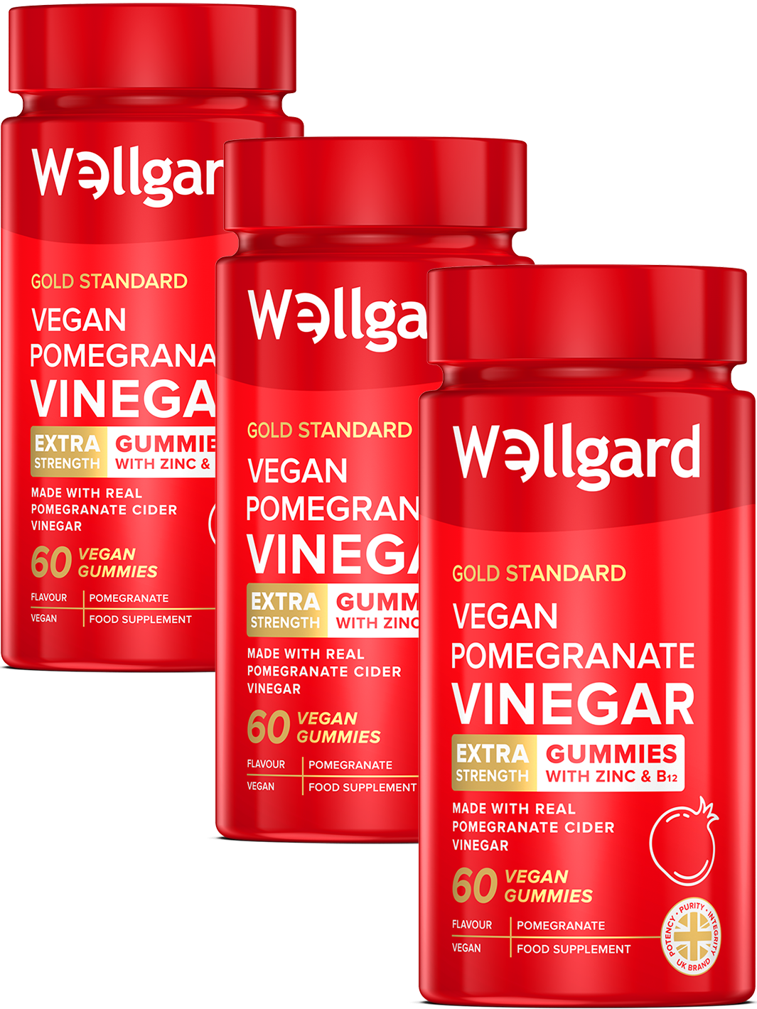 Vegan Pomegranate Cider Vinegar Gummies