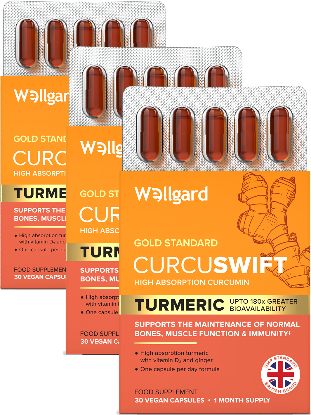 Curcuswift Turmeric with Vitamin D3 & Ginger