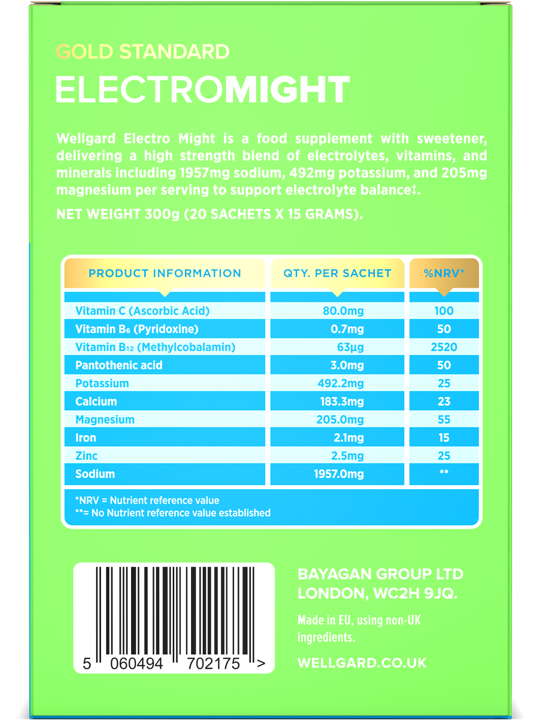 Electromight Intense for Hydration and Energy