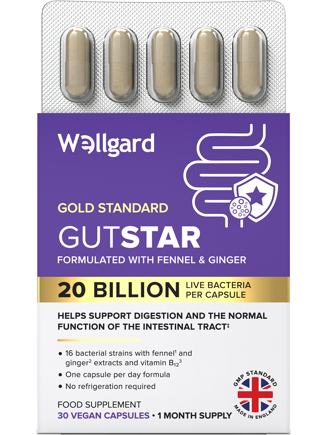 Gutstar 20 Billion CFU Probiotics For Gut Health