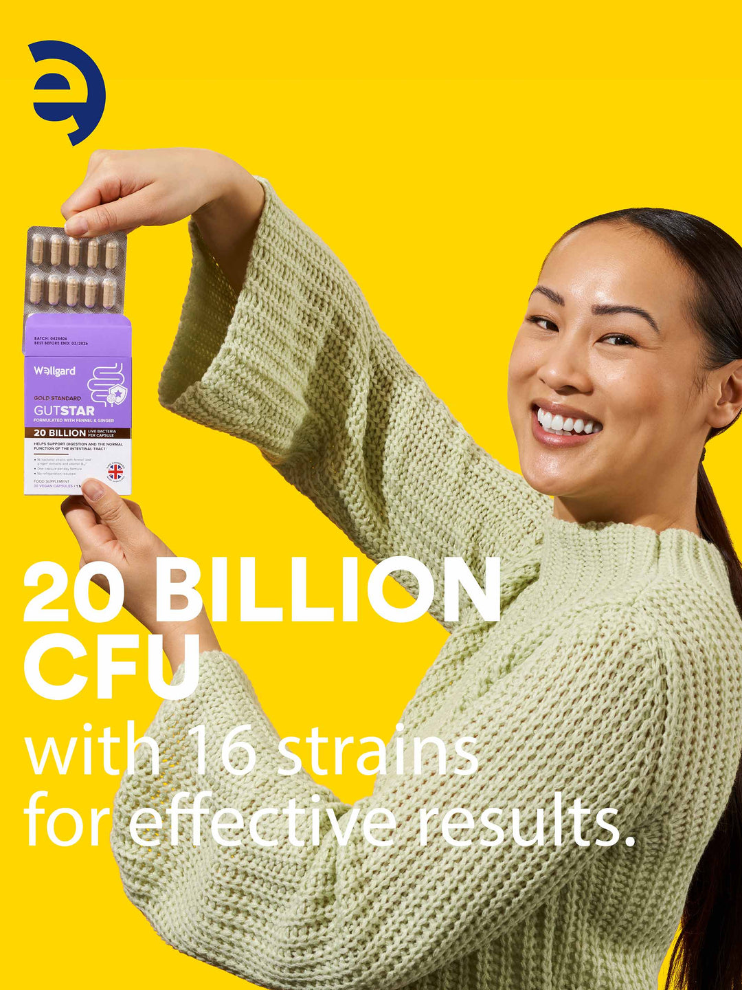 Gutstar 20 Billion CFU Probiotics For Gut Health