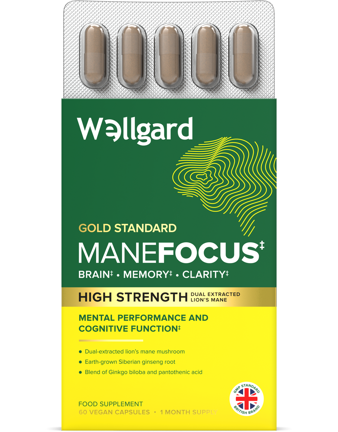 Manefocus, Lions Mane for Brain, Memory & Focus