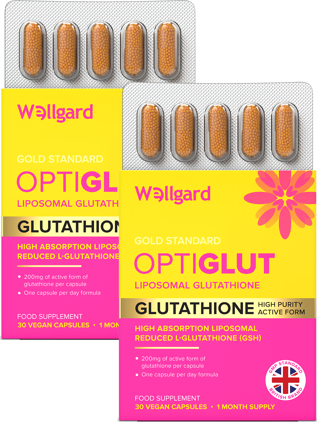 Wellgard Optiglut - 200mg Liposomal Glutathione GSH Wellgard Optiglut - 200mg Liposomal Glutathione GSH