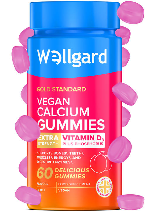 Vegan Calcium Gummies with Vitamin D3 & Phosphorus