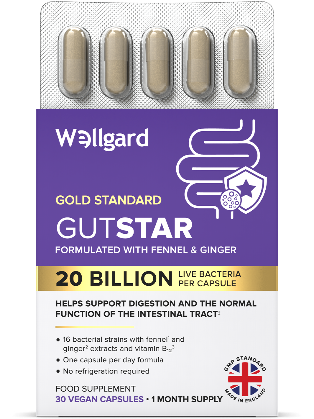 Gutstar 20 Billion CFU Probiotics For Gut Health