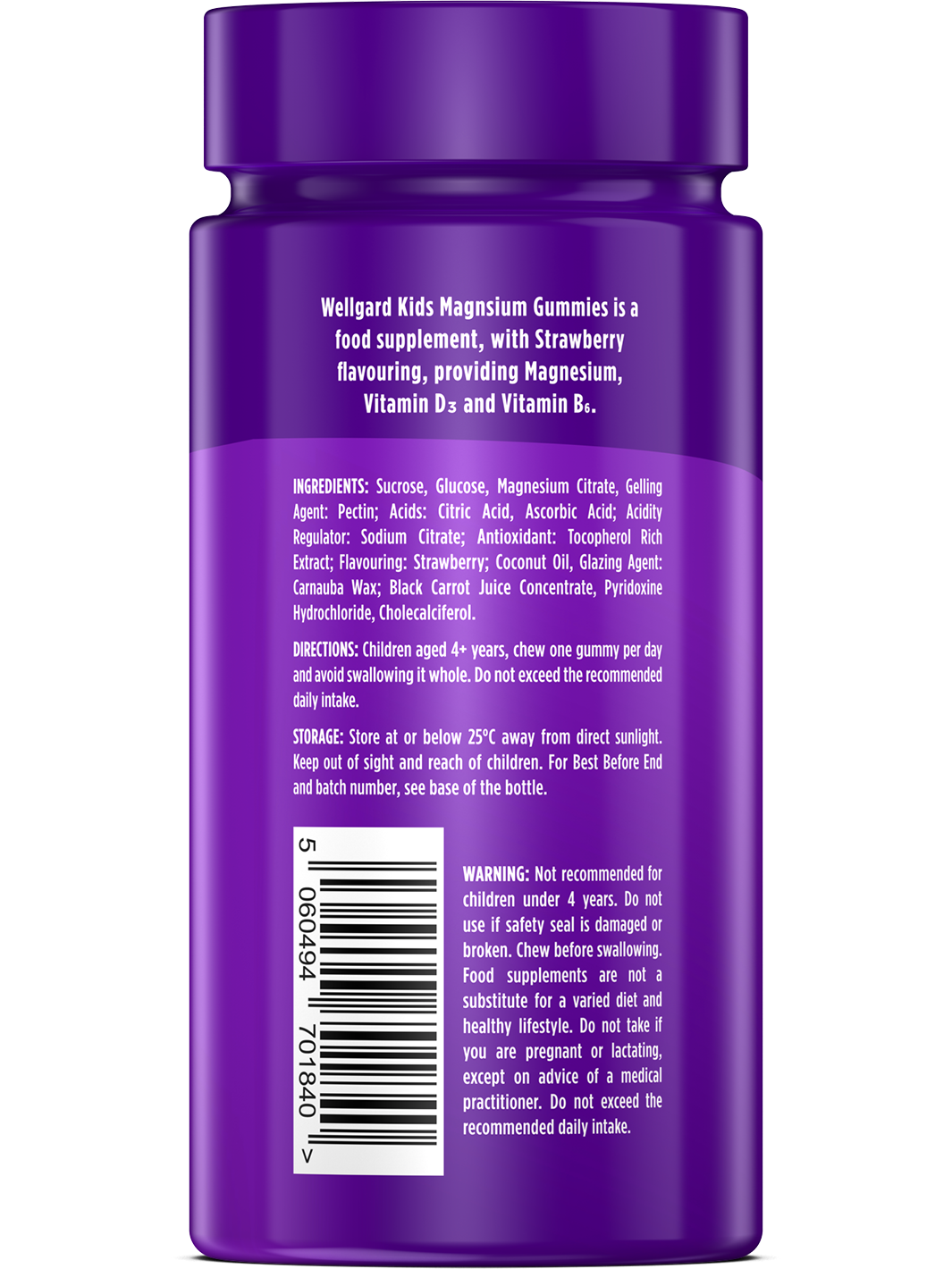 Kids Magnesium Gummies for Children Ages 4+