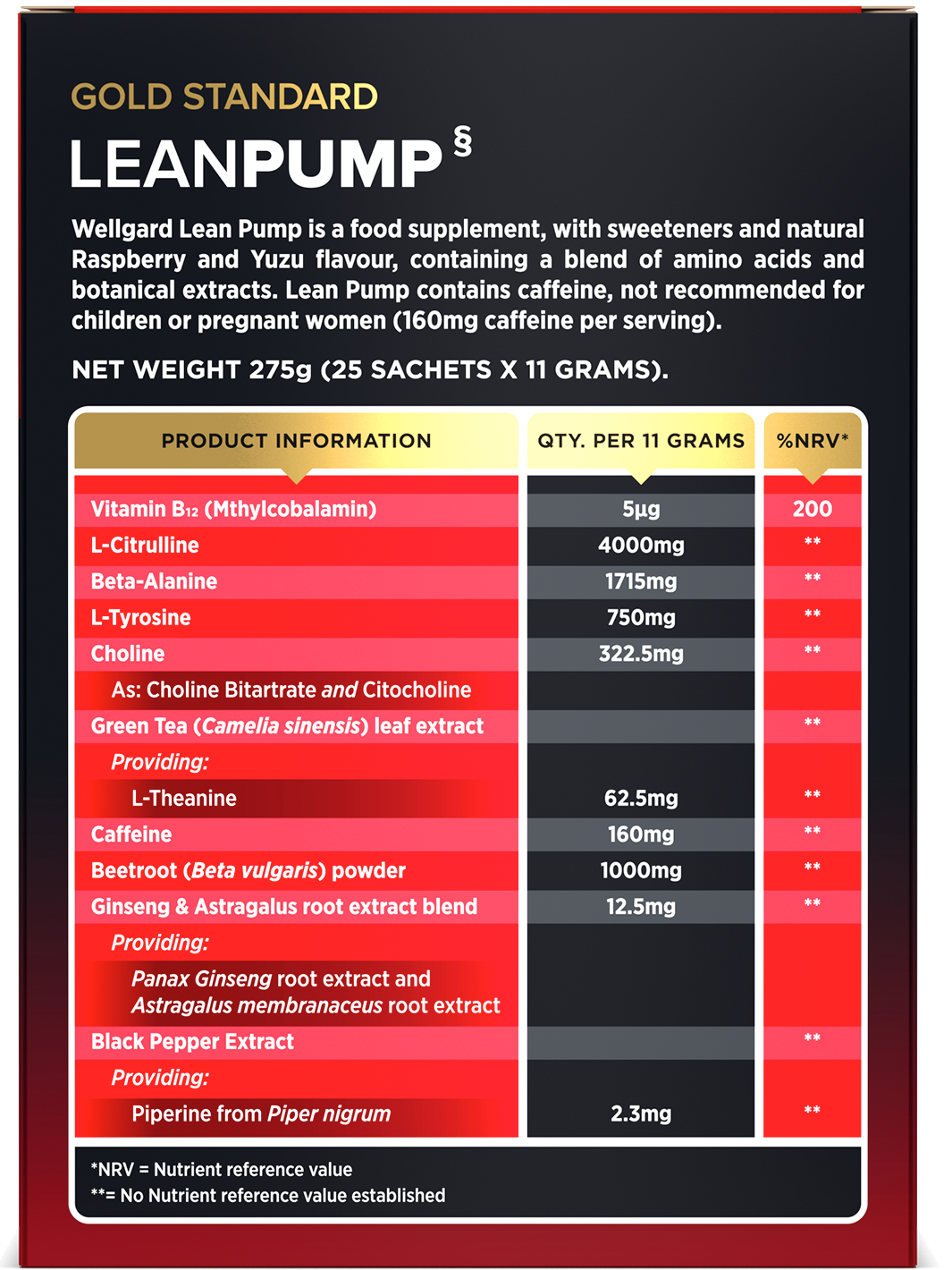 Lean Pump Pre Workout