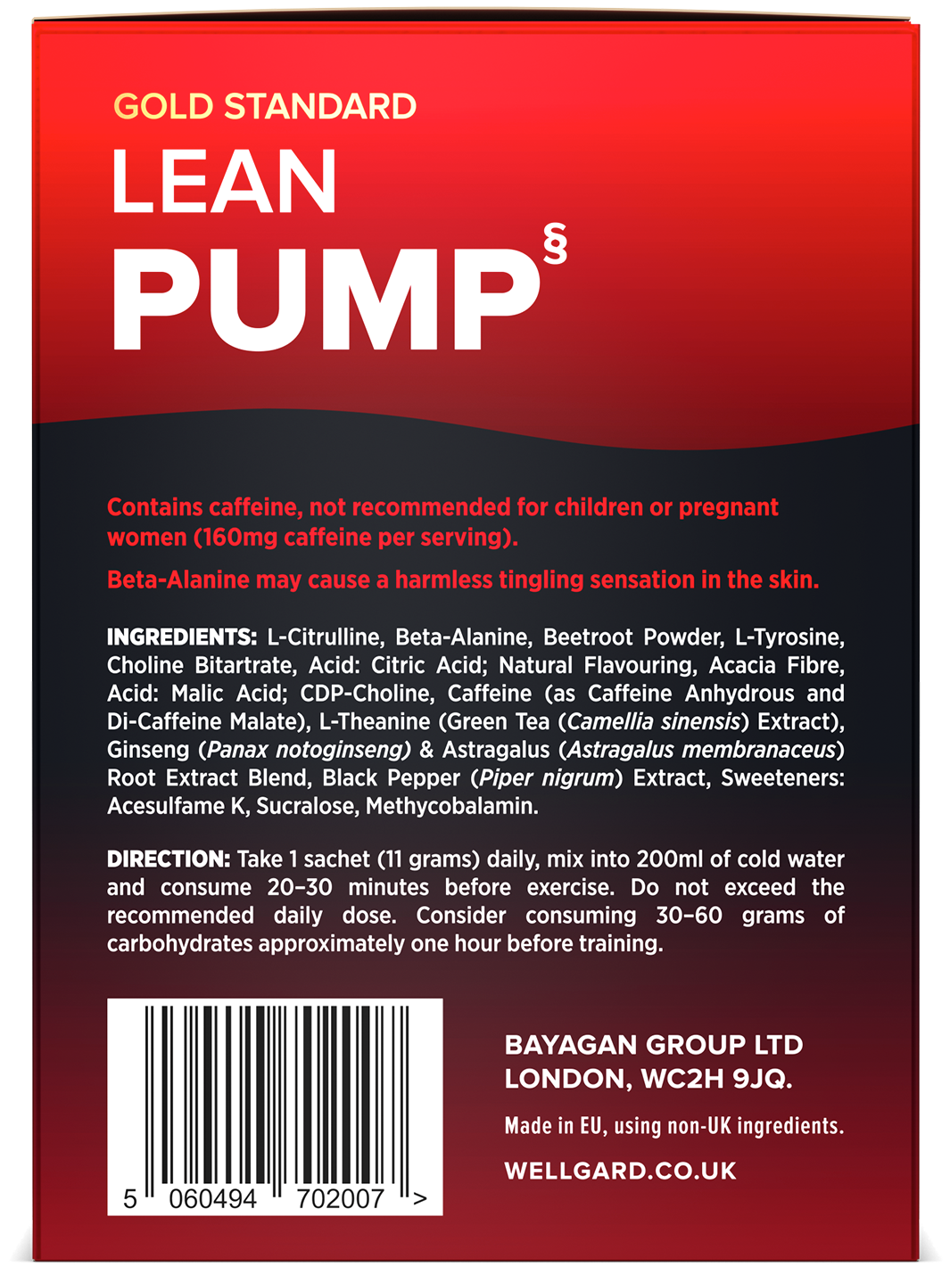 Lean Pump Pre Workout