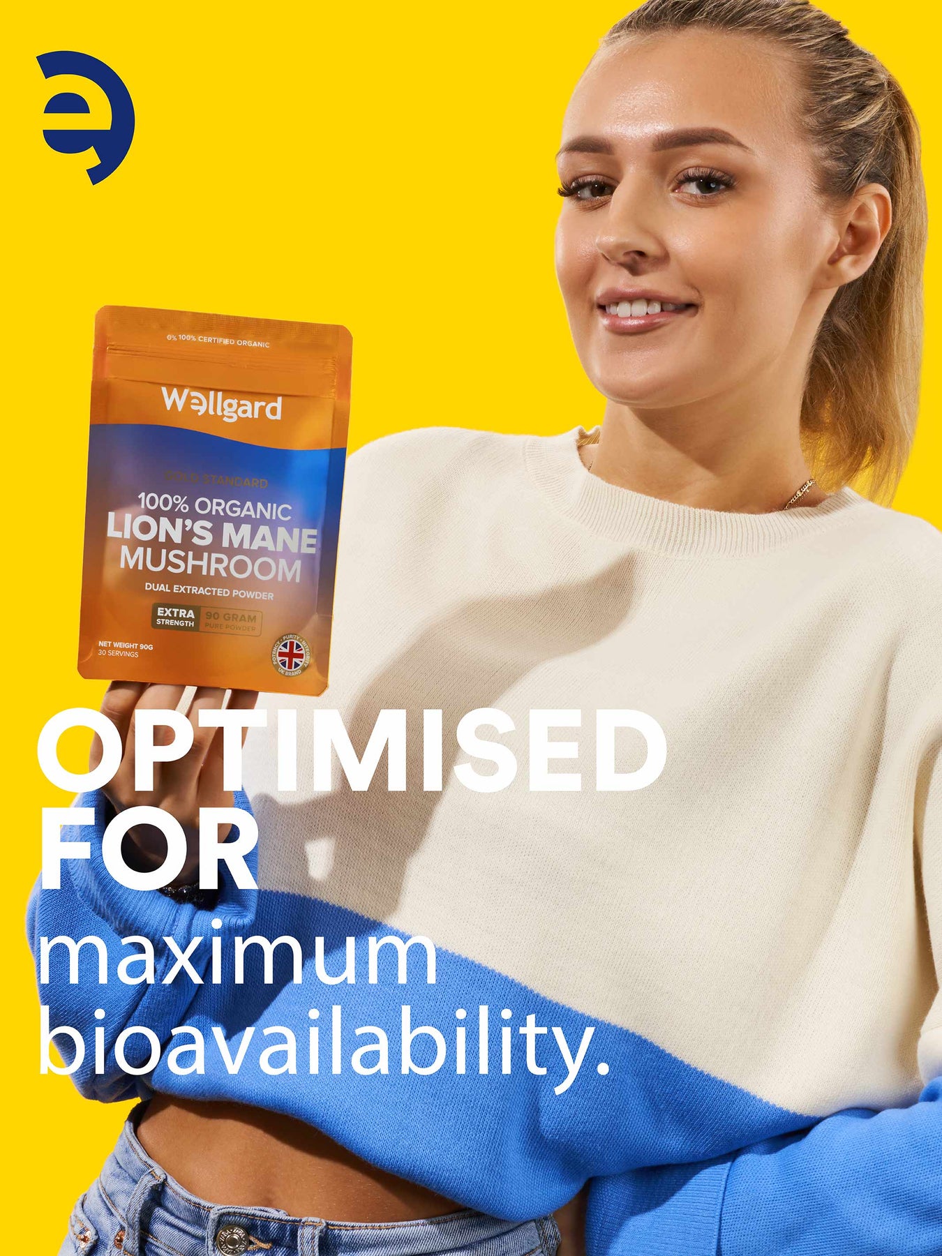 Organic Lions Mane Mushroom Powder - Wellgard