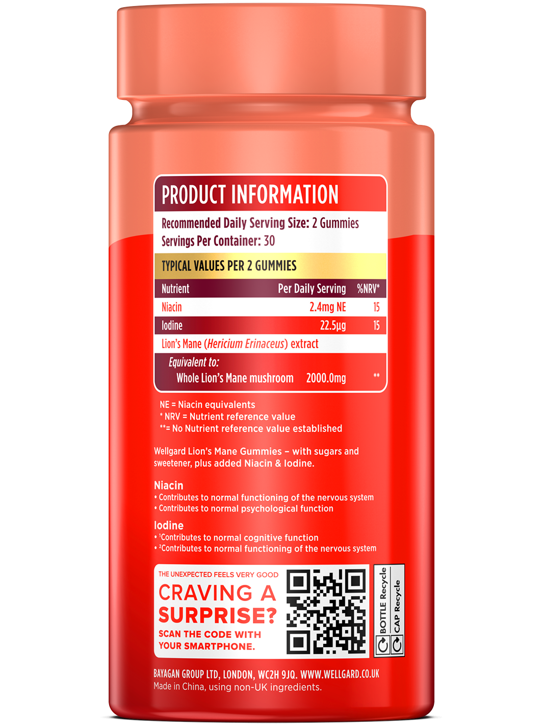 Extra Strength Lions Mane Gummies