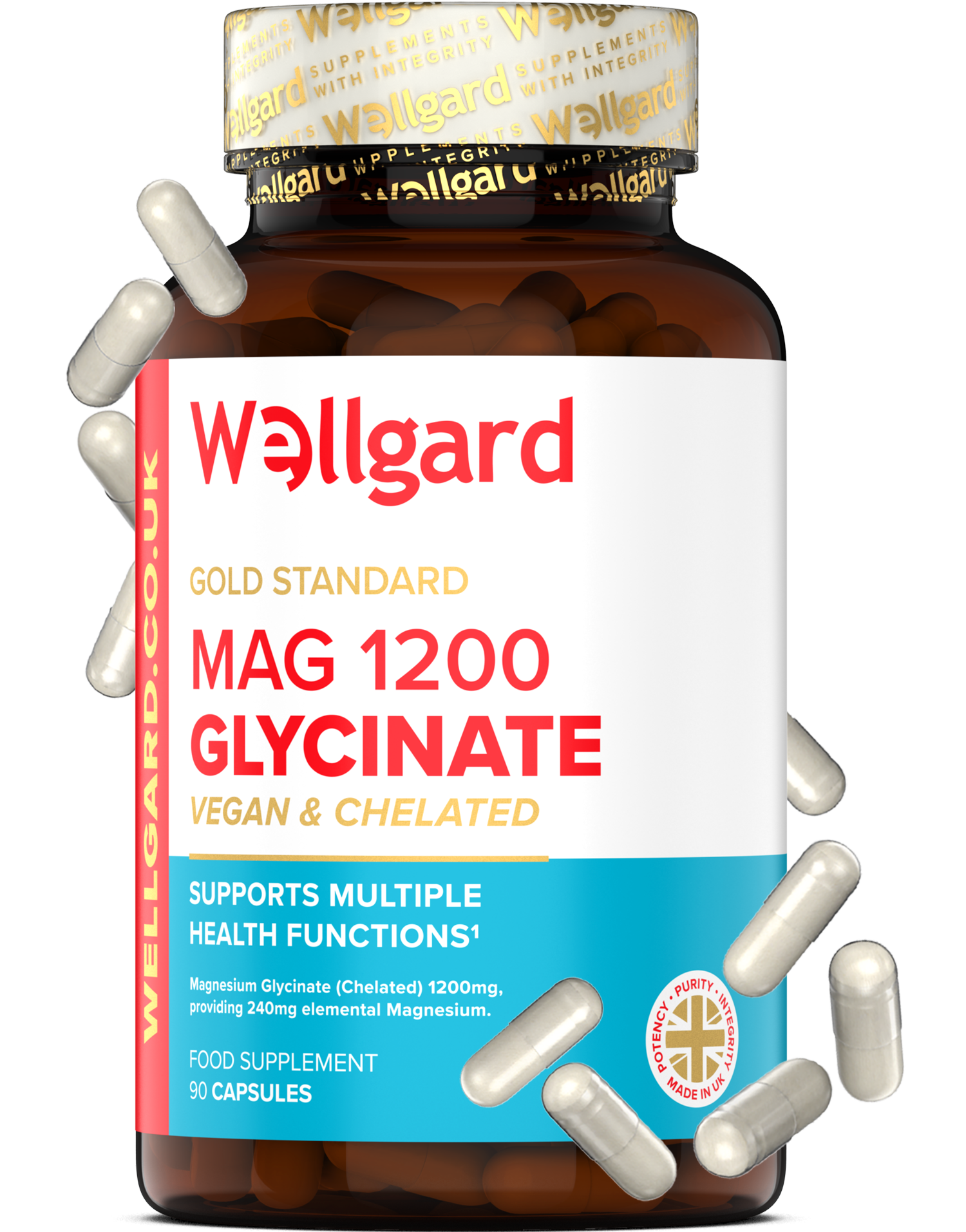 Wellgard Magnesium Glycinate bottle