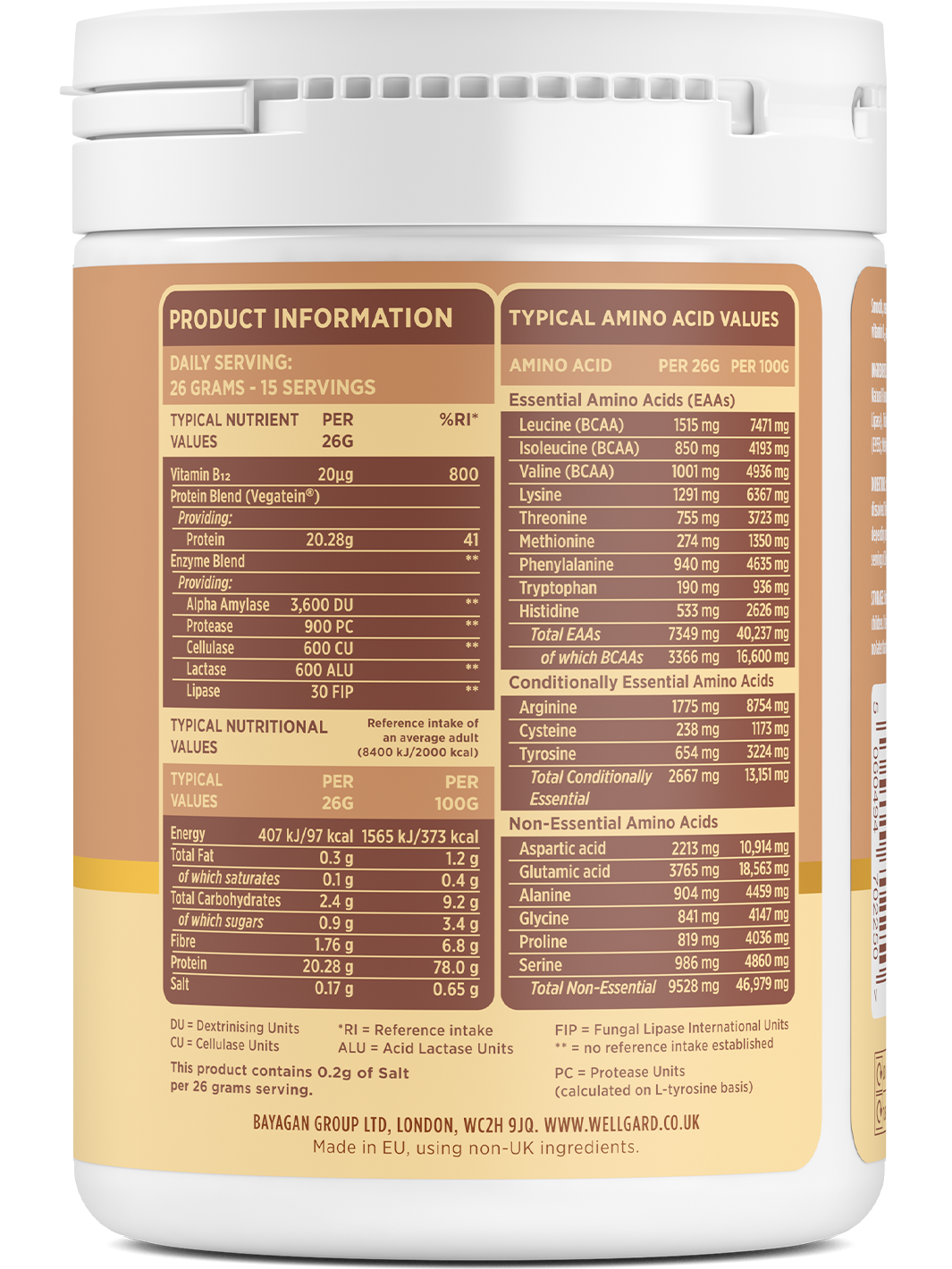 Vegan Protein Powder with Digestive Enzymes