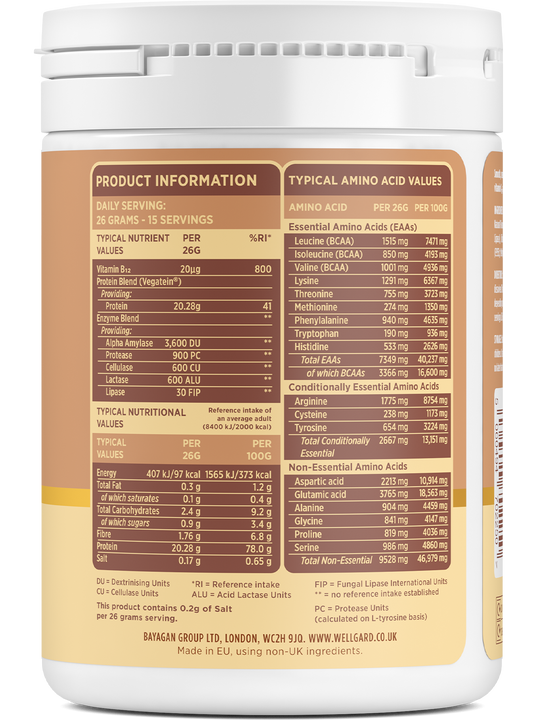 Vegan Protein Powder with Digestive Enzymes