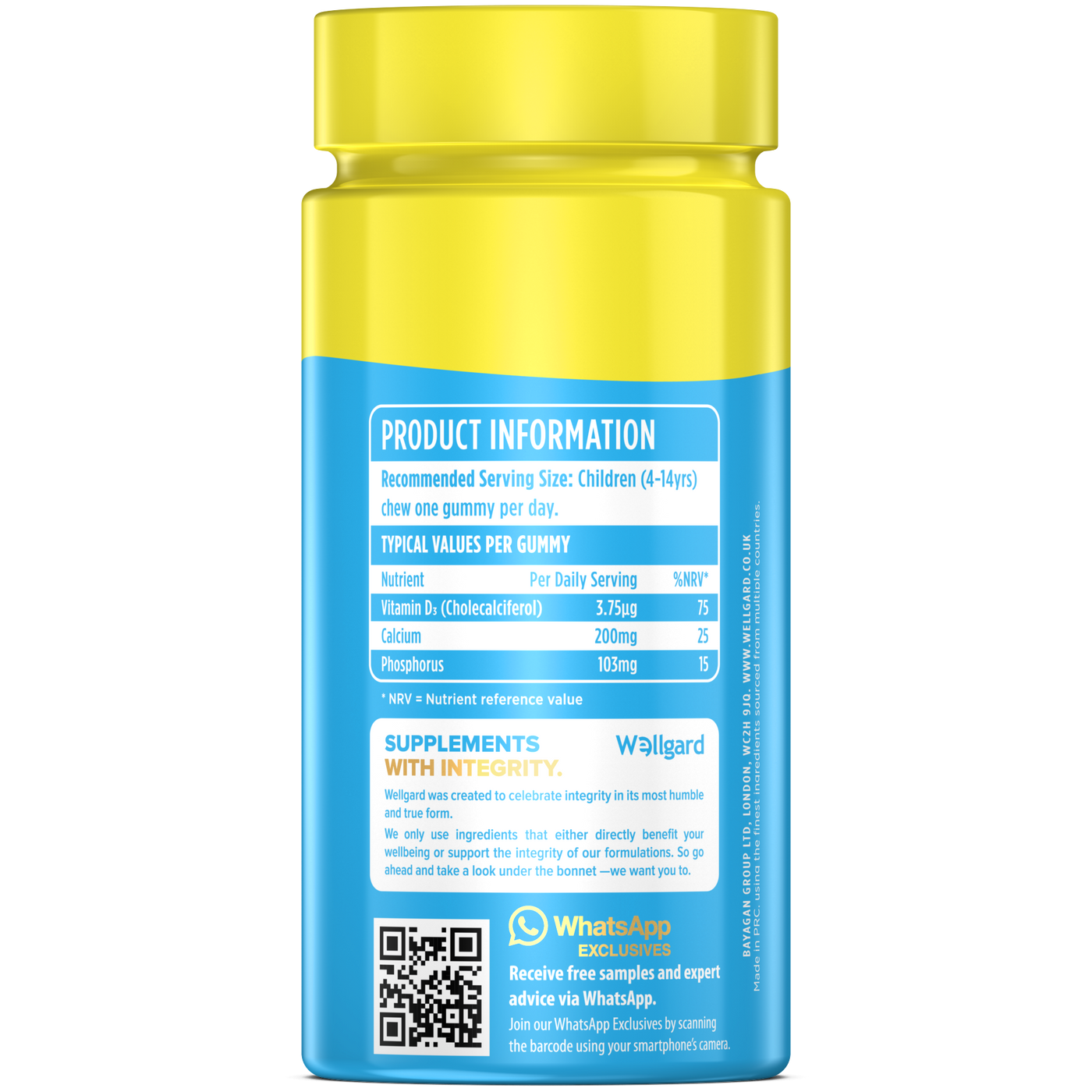 Kids Vegan Calcium & Vitamin D3 Gummies